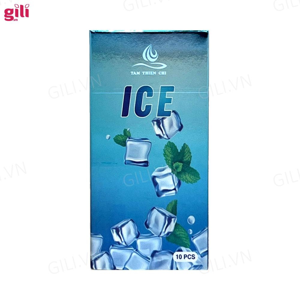 Bao cao su Tâm Thiên Chí  Ice hộp 10 chiếc kéo dài thời gian chính hãng