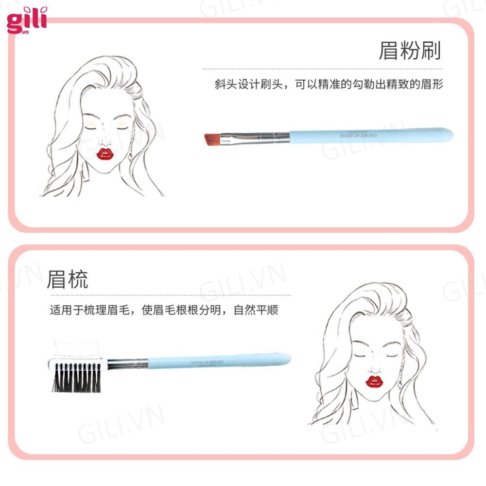 Bộ cọ trang điểm cá nhân LMLTOP Makeup Brush 5 món chính hãng