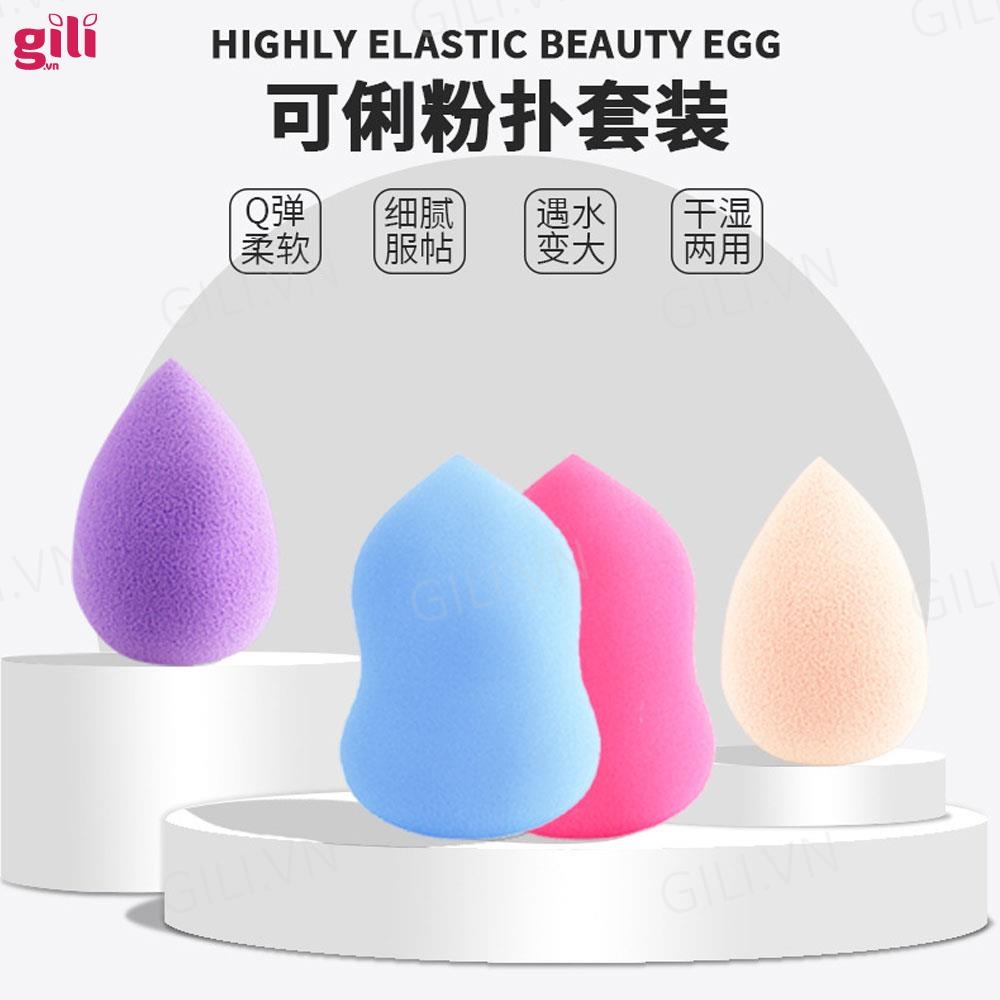 Bông mút trang điểm Keli Powder Puff set 13 miếng chính hãng