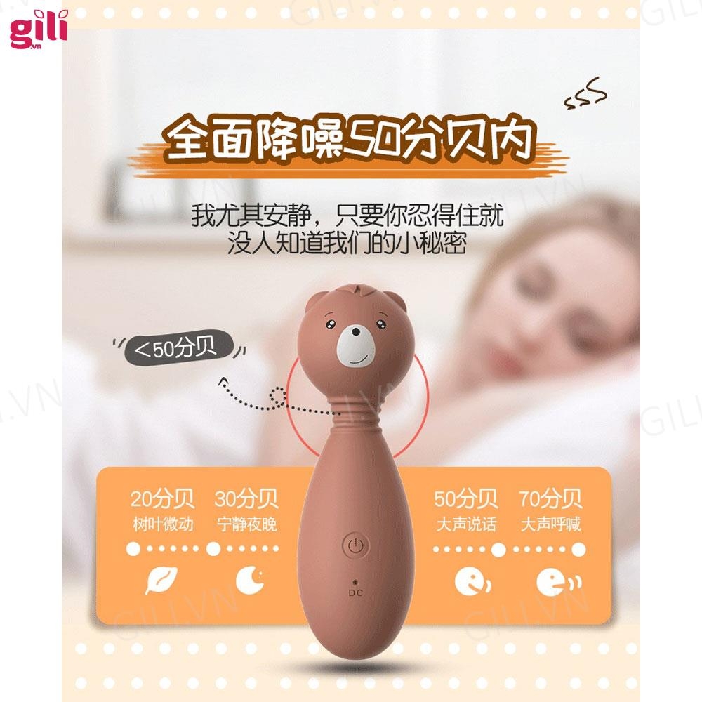 Chày rung massage âm đạo Lilo Gấu chính hãng