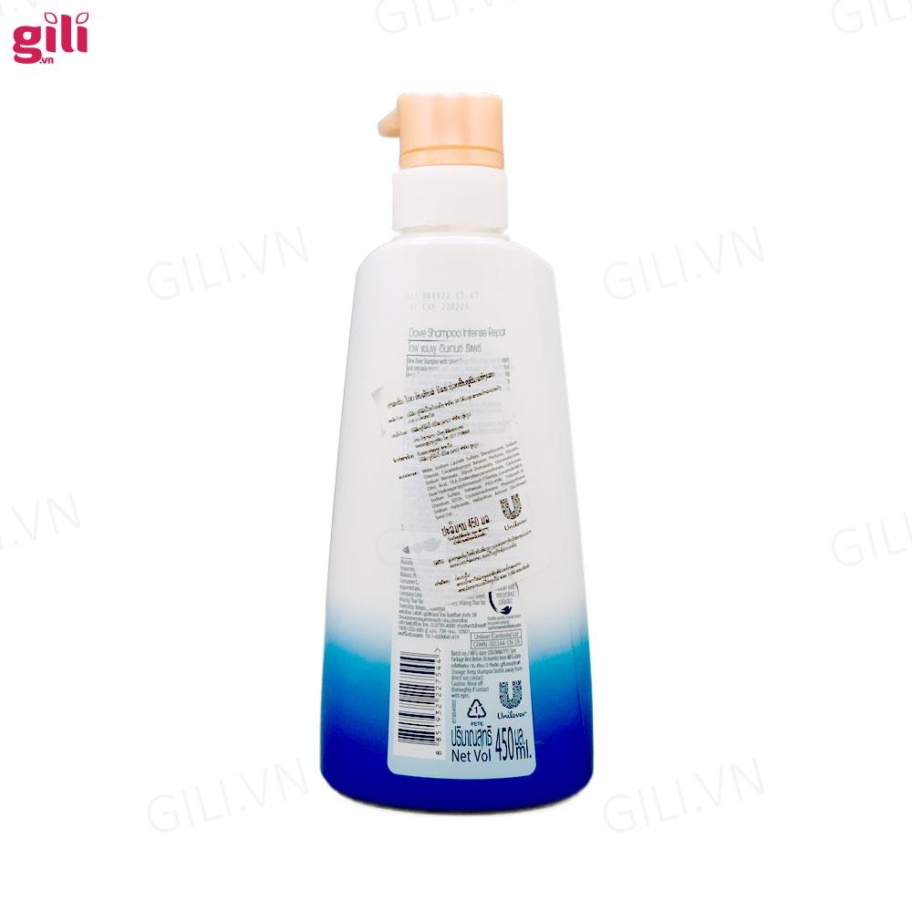 Dầu gội phục hồi tóc Dove Intense Repair Shampoo 450ml chính hãng