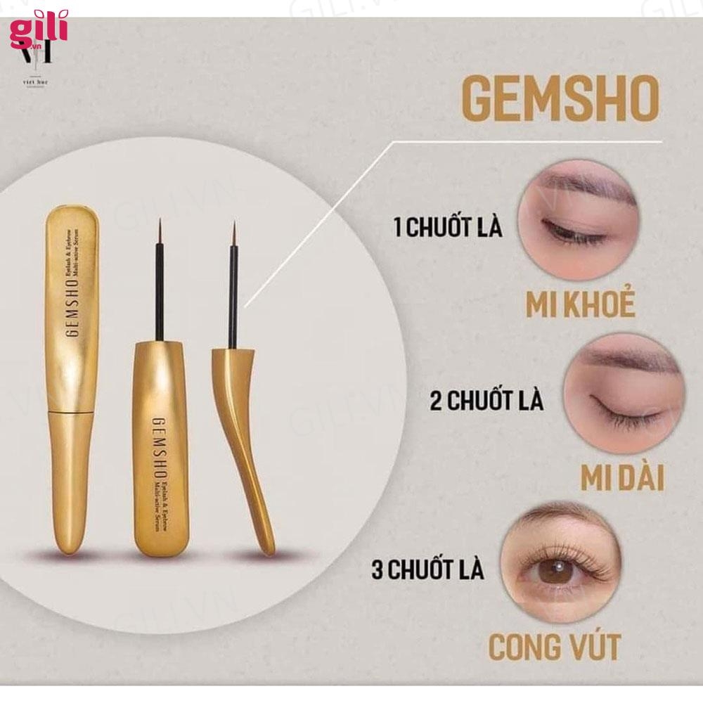 Dưỡng Mi Gemsho Eyelash & Eyebrow 3ml Chính Hãng