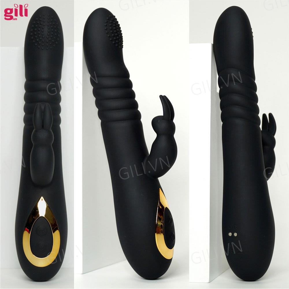 Dương vật giả Boqi Telescopic Swing G Spot Rabbit 18 mode chính hãng