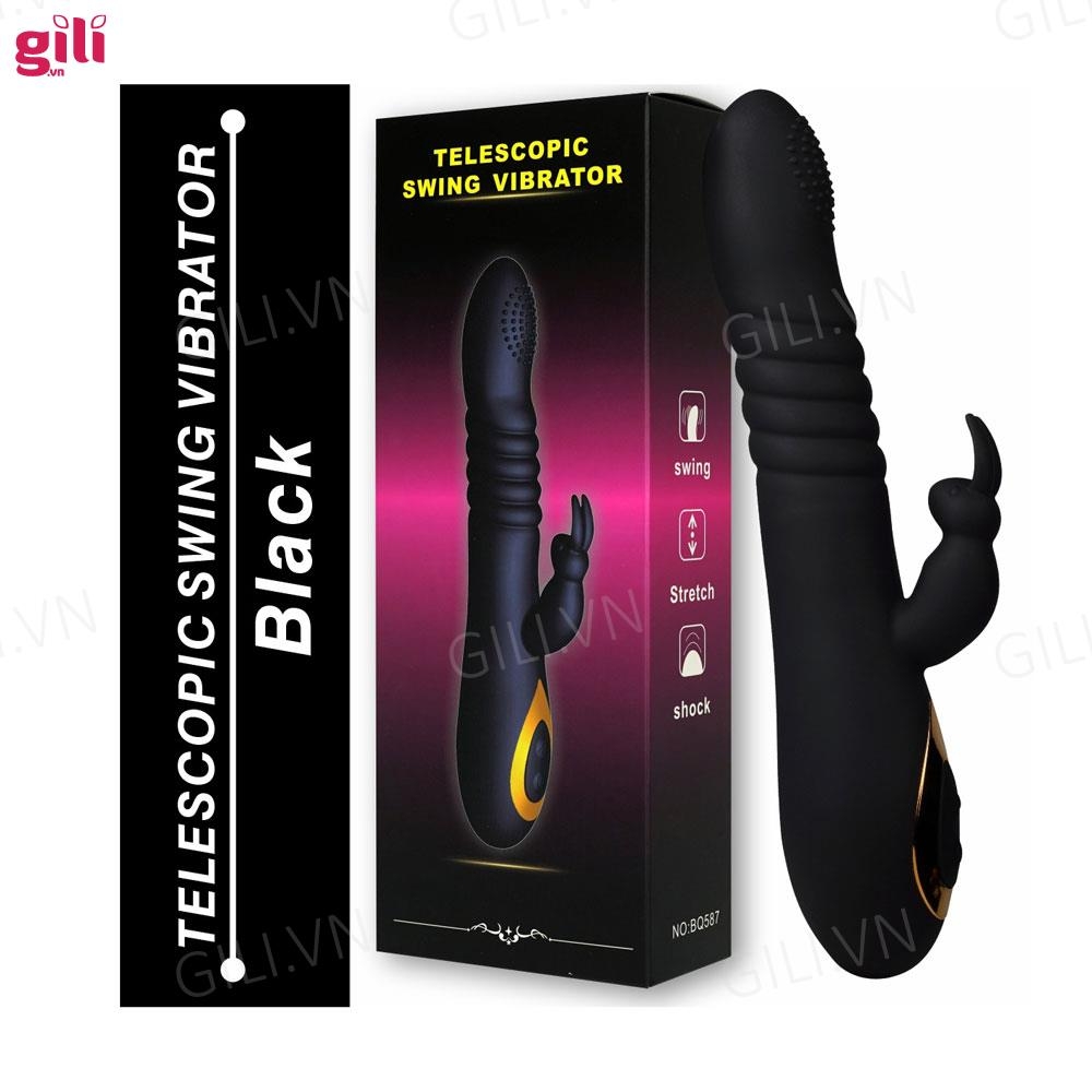 Dương vật giả Boqi Telescopic Swing G Spot Rabbit 18 mode chính hãng