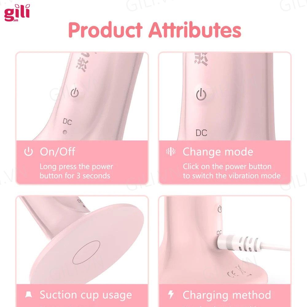 Dương vật giả hít tường Drywell Desire Vibrating Dildo chính hãng