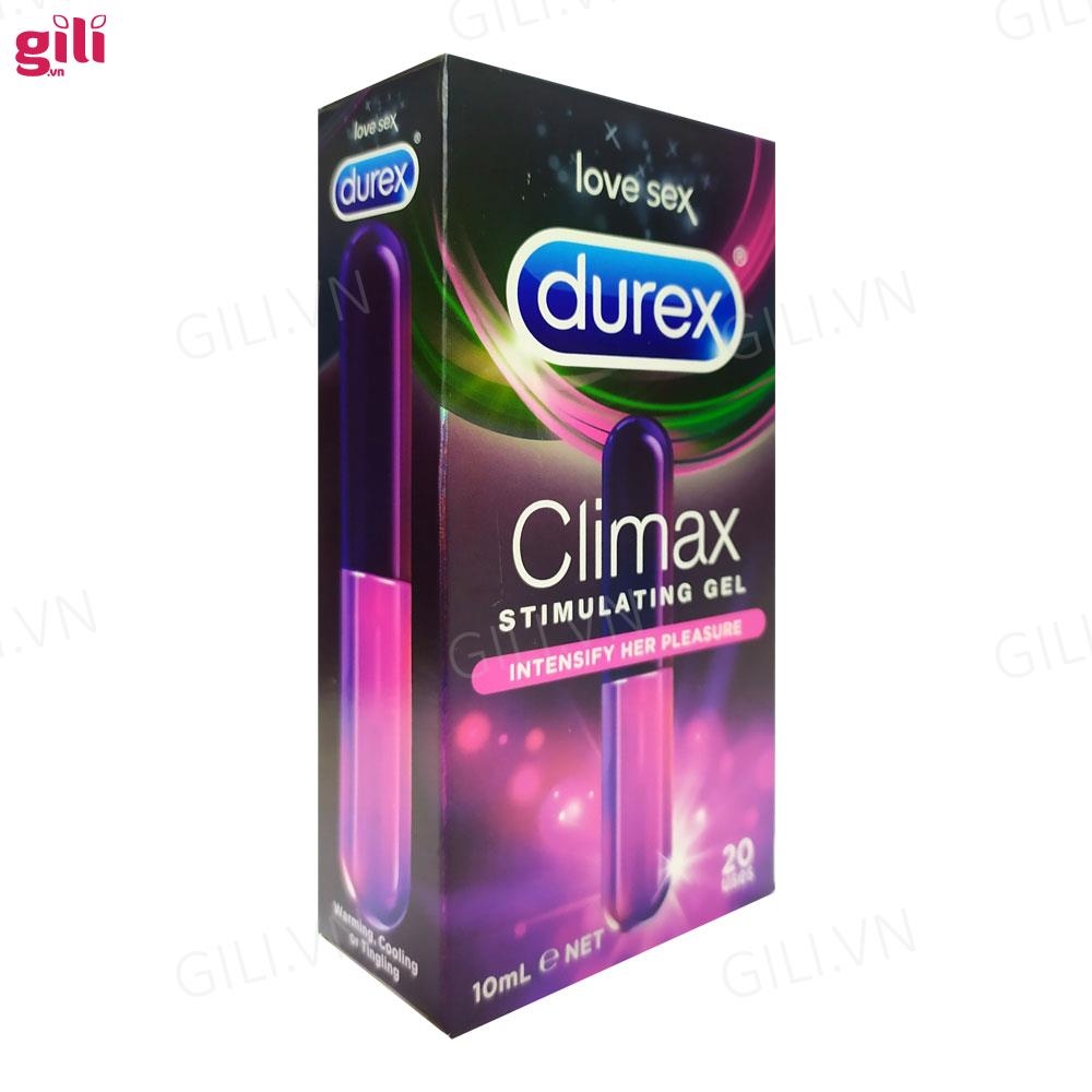 Gel bôi trơn tăng khoái cảm Durex Climax 10ml chính hãng