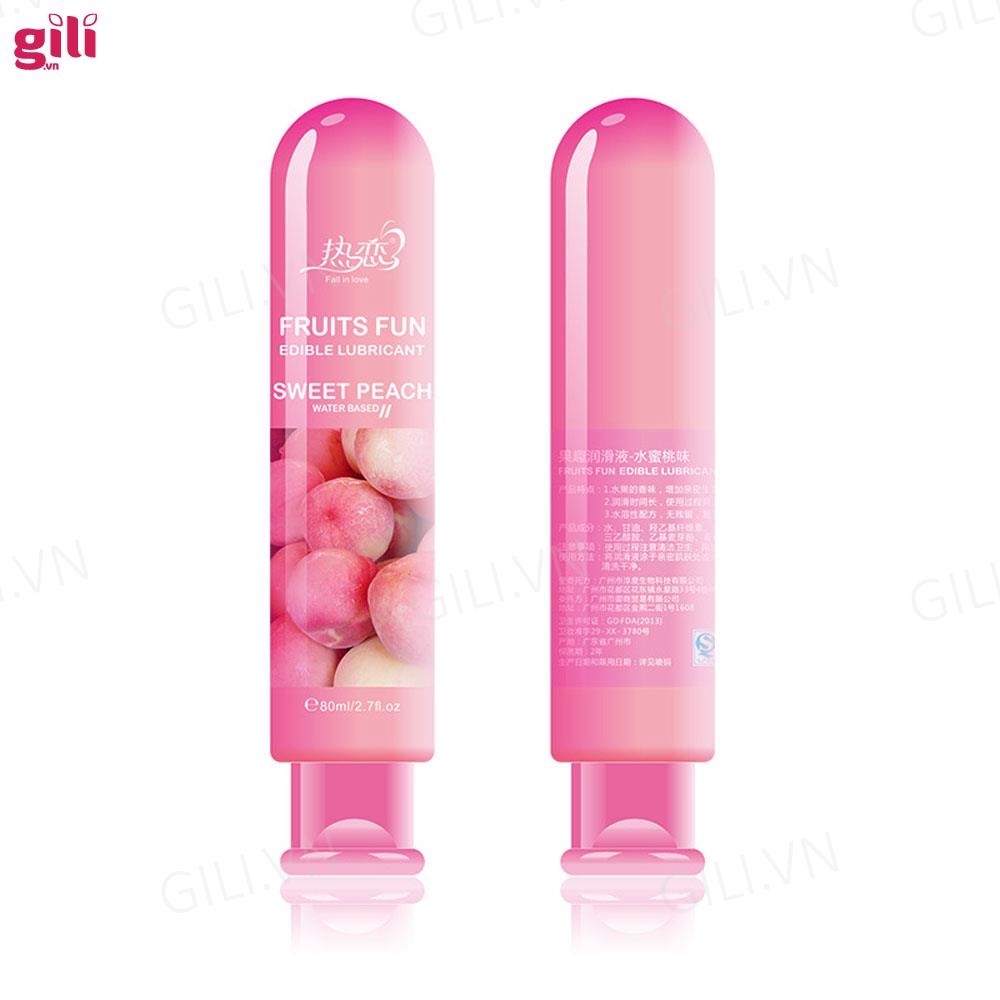 Gel bôi trơn Fruits Fun Sweet Peach chai 80ml chính hãng