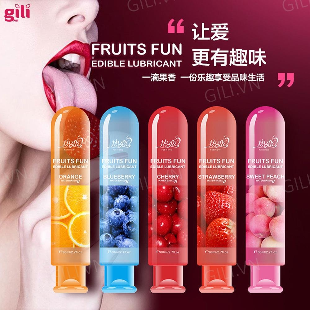 Gel bôi trơn Fruits Fun Sweet Peach chai 80ml chính hãng