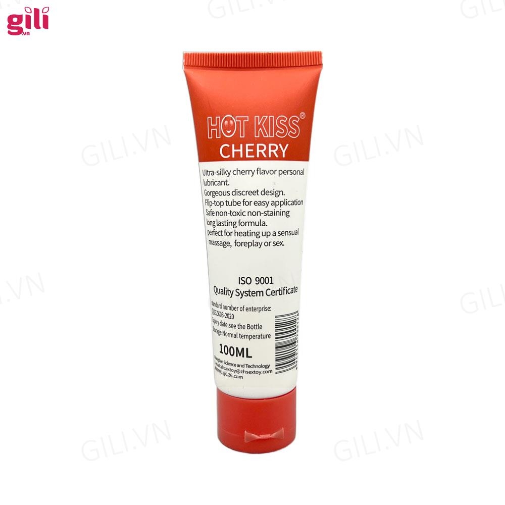 Gel bôi trơn hương cherry Hot Kiss Cherry 100ml chính hãng