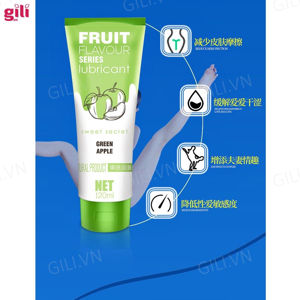 Gel bôi trơn Olo Sweet Secret Fruit Flavour hương táo 120ml chính hãng