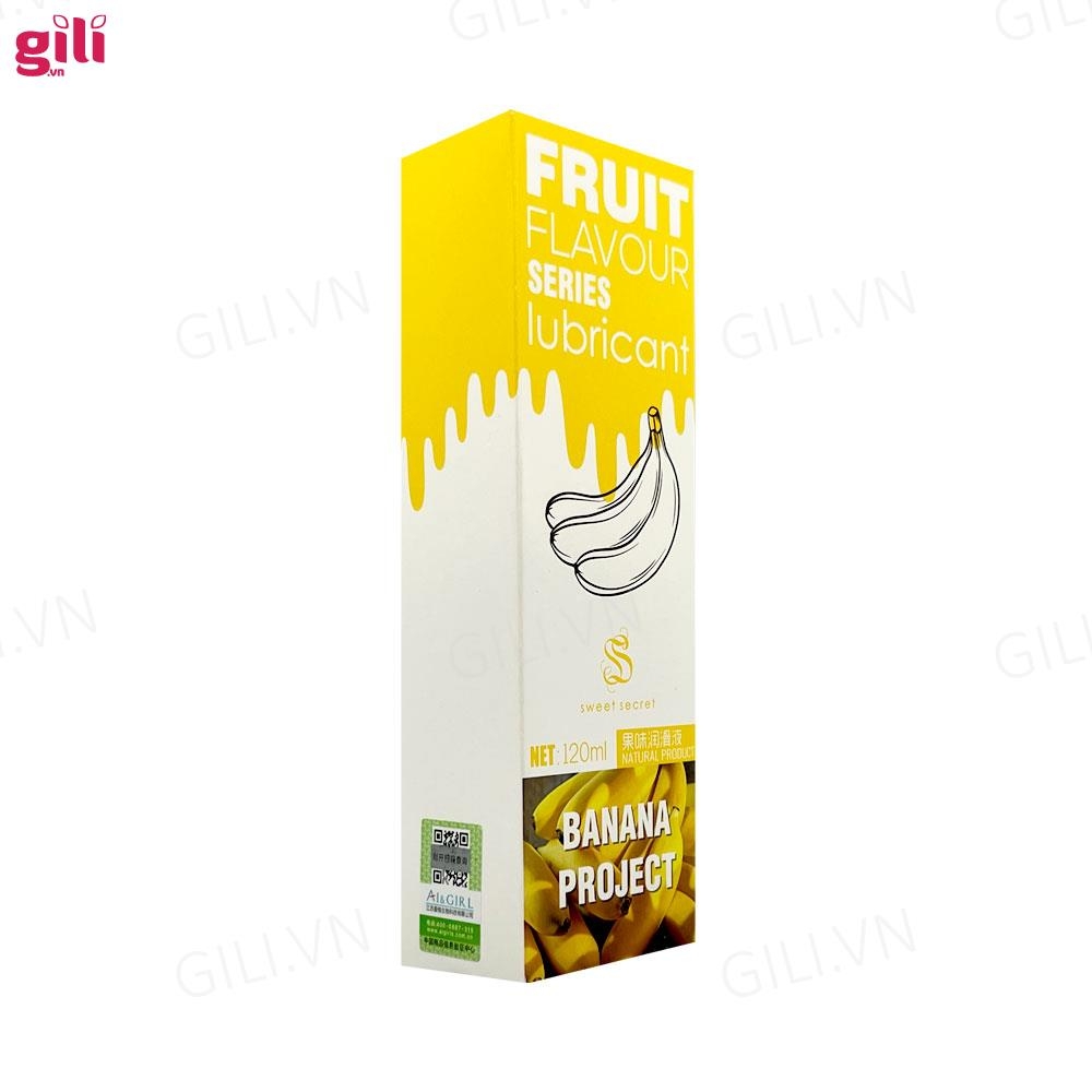 Gel bôi trơn Olo Sweet Secret Fruit Flavour hương chuối 120ml chính hãng