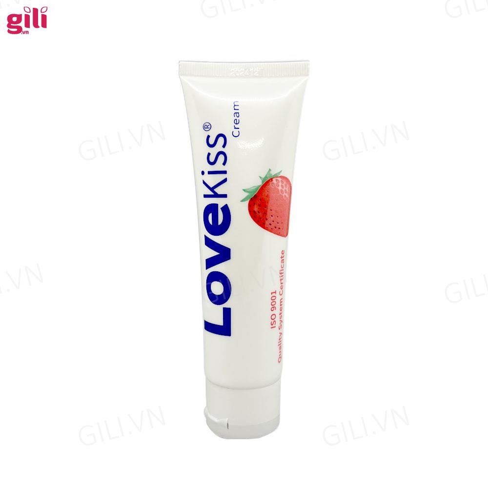 Gel bôi trơn hương dâu Love Kiss Strawberry chai 100ml chính hãng