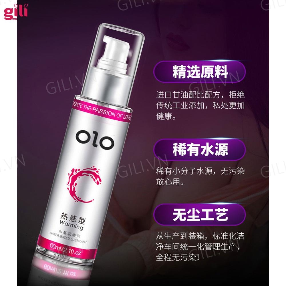 Gel bôi trơn tăng khoái cảm nữ Olo Warming 60ml chính hãng