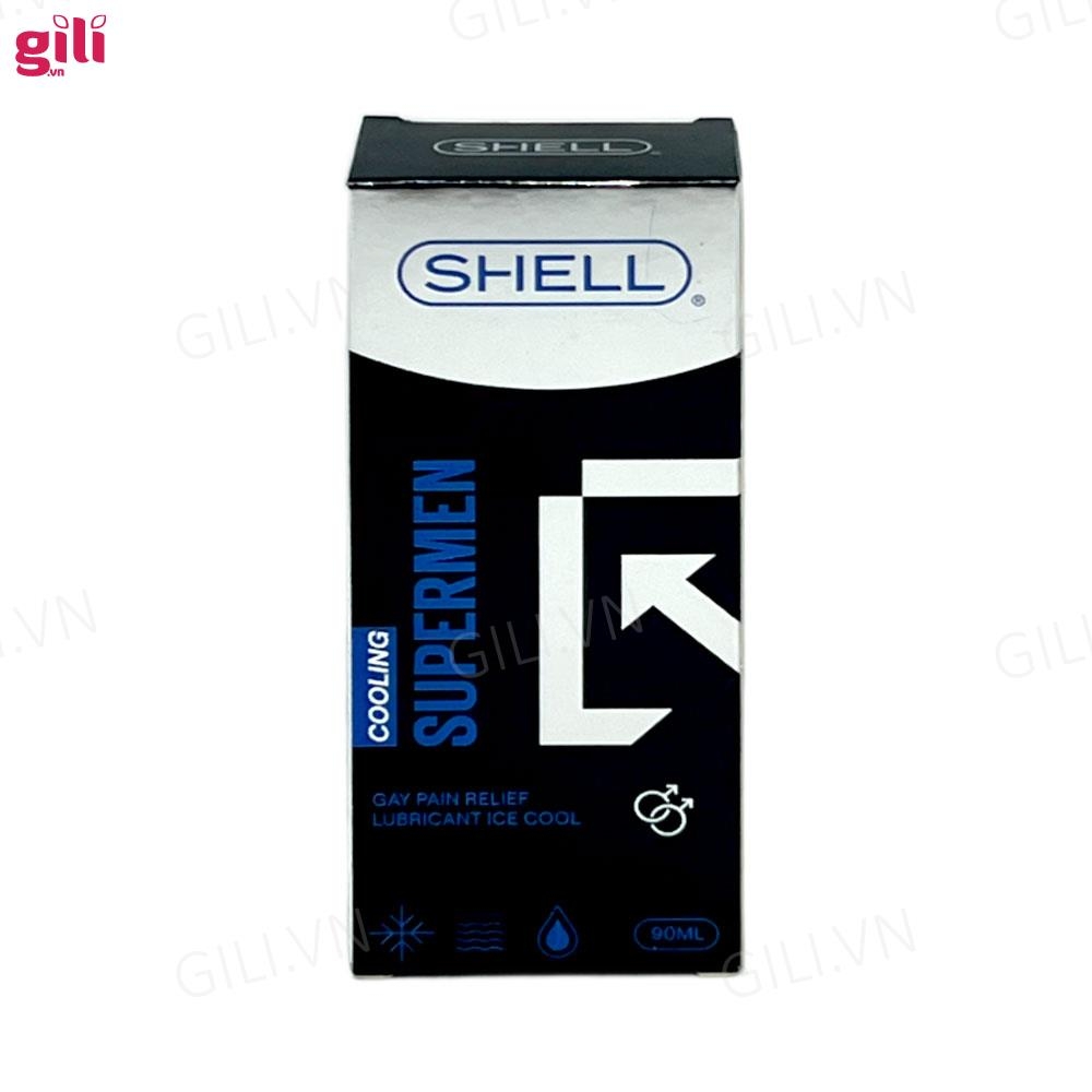 Gel bôi trơn hậu môn Shell Supermen Cooling 90ml chính hãng