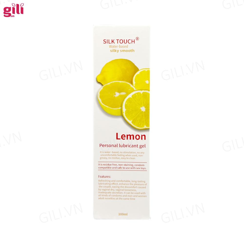 Gel bôi trơn hương chanh Silk Touch Lemon 100ml chính hãng