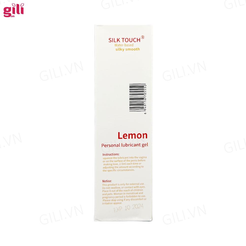 Gel bôi trơn hương chanh Silk Touch Lemon 100ml chính hãng