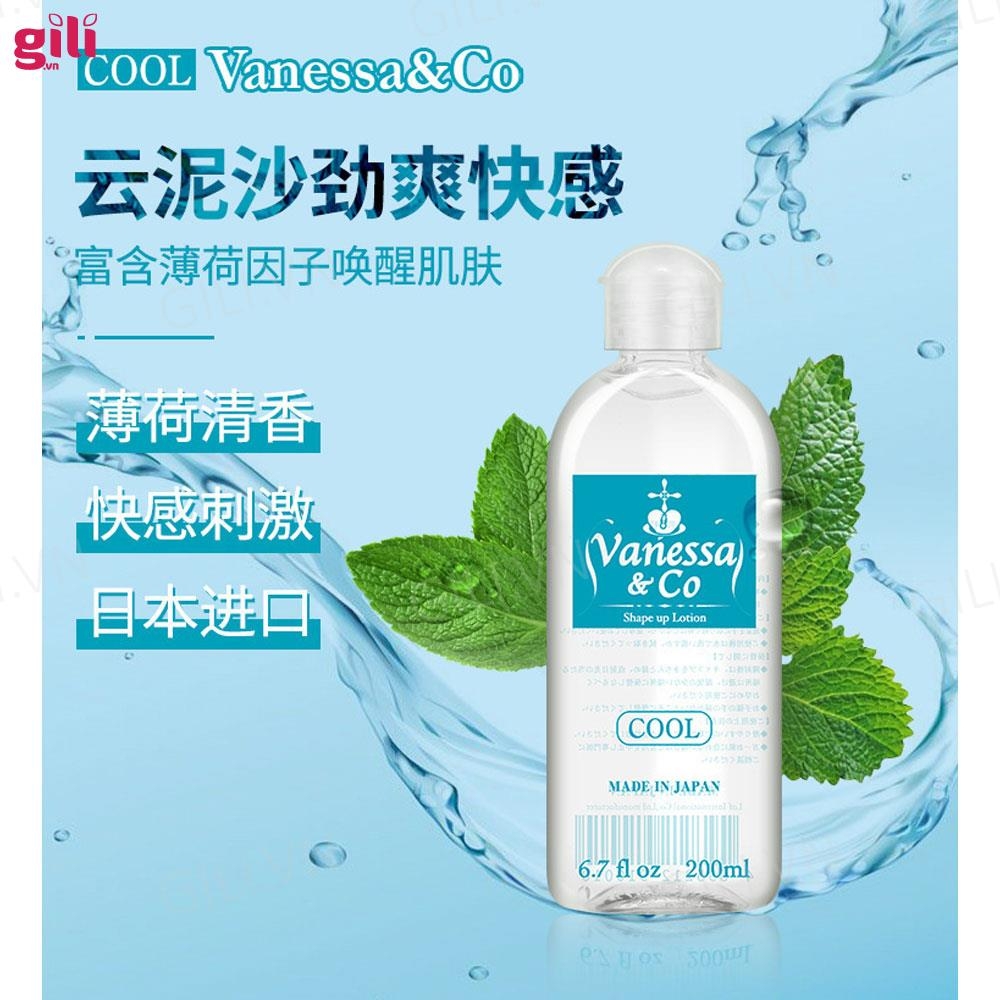 Gel bôi trơn Vanessa & Co Cold tinh chất bạc hà 200ml chính hãng