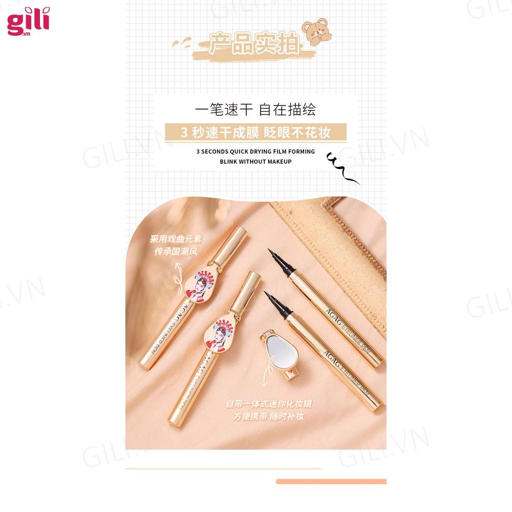 Kẻ mắt AGAG Eyeliner Pen kèm gương 1ml chính hãng