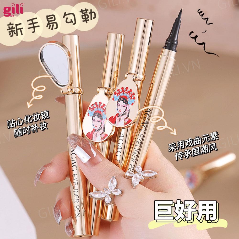 Kẻ mắt AGAG Eyeliner Pen kèm gương 1ml chính hãng