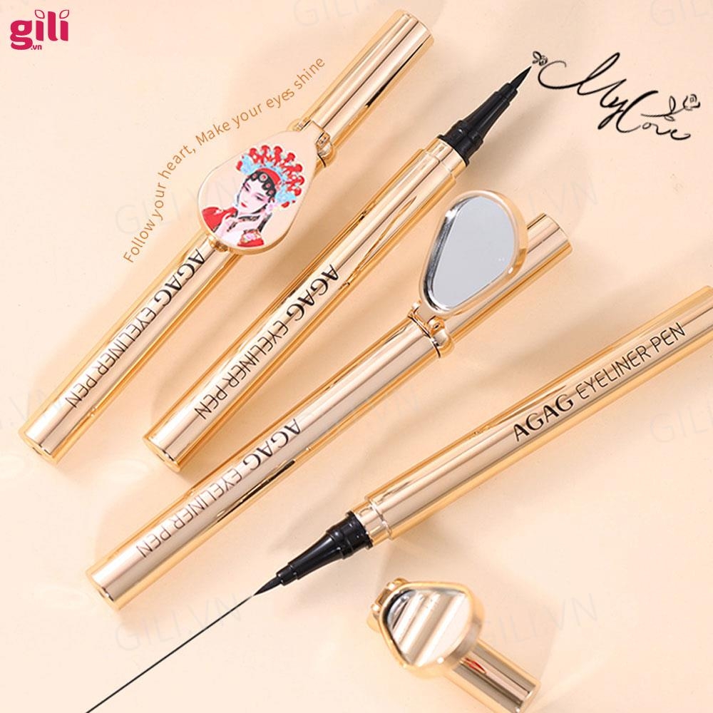 Kẻ mắt AGAG Eyeliner Pen kèm gương 1ml chính hãng