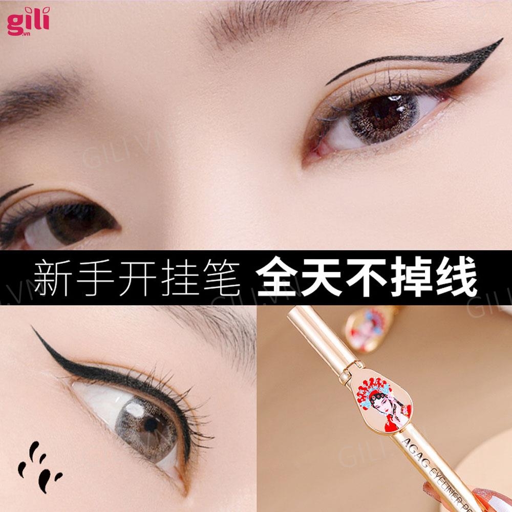 Kẻ mắt AGAG Eyeliner Pen kèm gương 1ml chính hãng