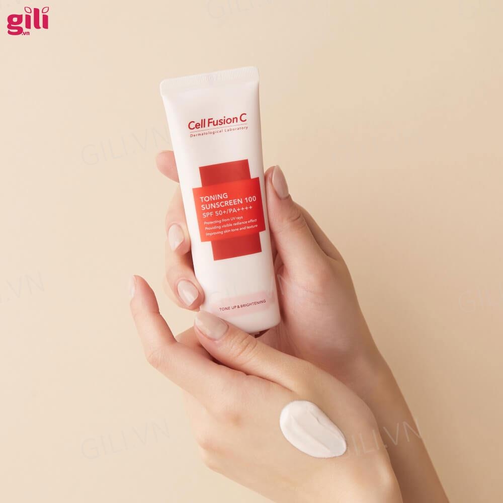 Kem chống nắng Cell Fusion C Toning Sunscreen 100 SPF50+ chính hãng