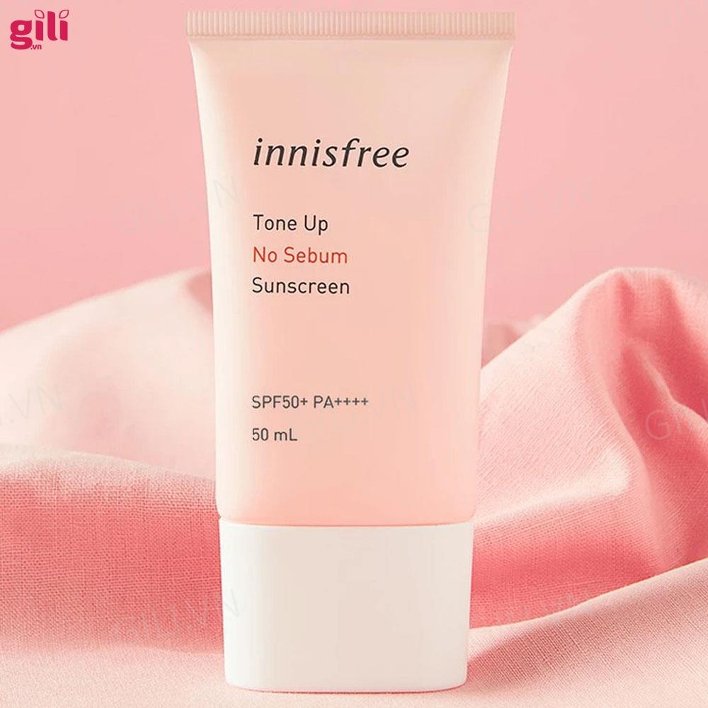 Kem chống nắng Innisfree Tone Up No Sebum SPF50+ 50ml chính hãng