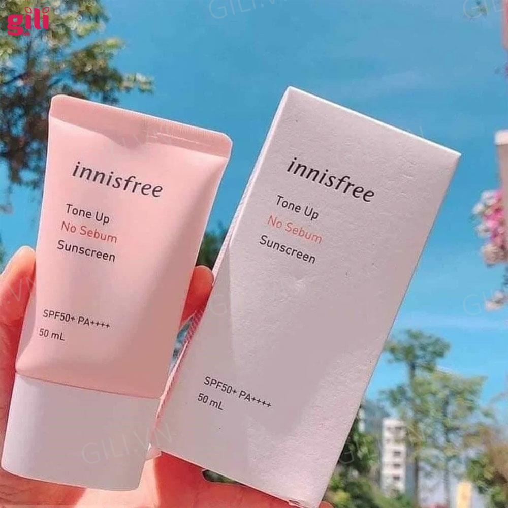 Kem chống nắng Innisfree Tone Up No Sebum SPF50+ 50ml chính hãng