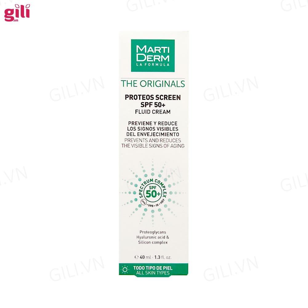 Kem chống nắng Marti Derm The Originals Fluid Cream 40ml chính hãng