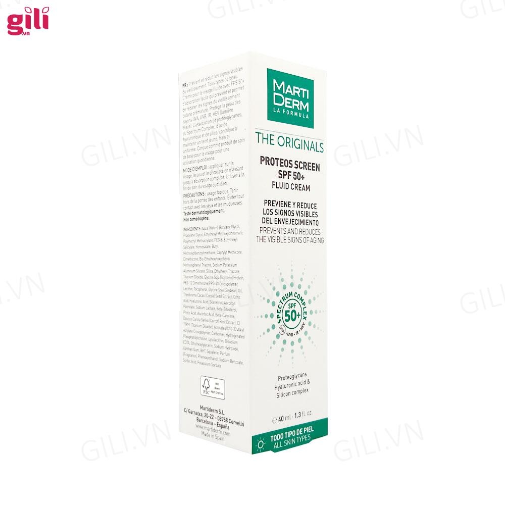 Kem chống nắng Marti Derm The Originals Fluid Cream 40ml chính hãng