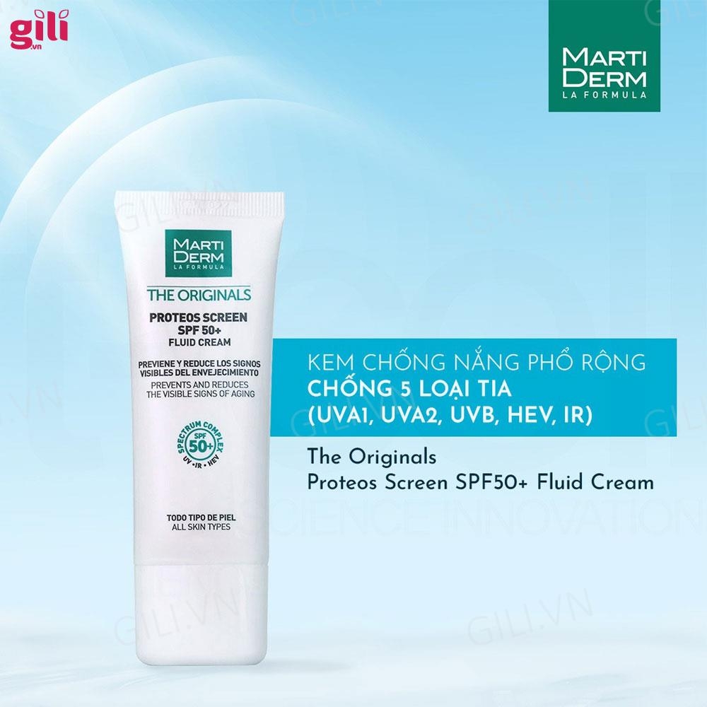 Kem chống nắng Marti Derm The Originals Fluid Cream 40ml chính hãng