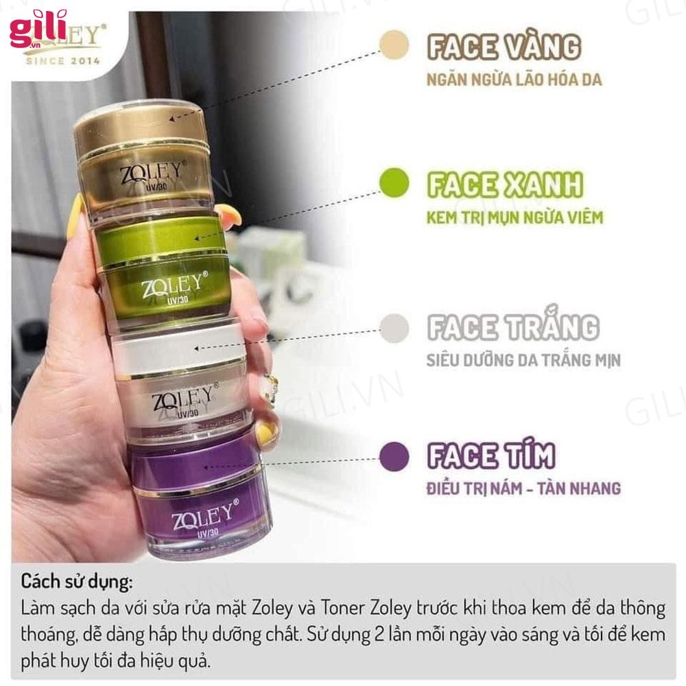 Kem chống lão hóa Zoley Collagen SPF30+ vàng 10gr chính hãng