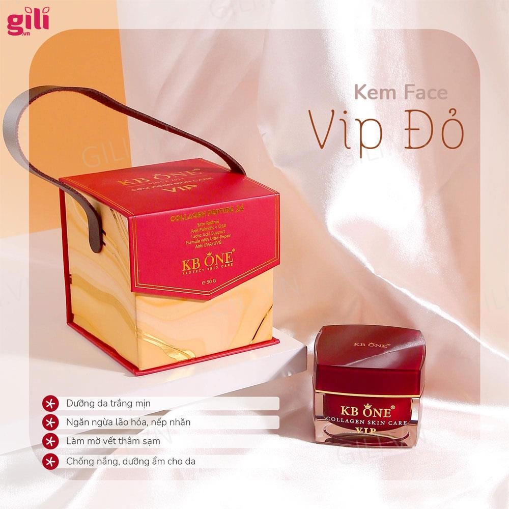 Kem dưỡng da KB One Collagen Skin Care Vip Đỏ 50gr chính hãng