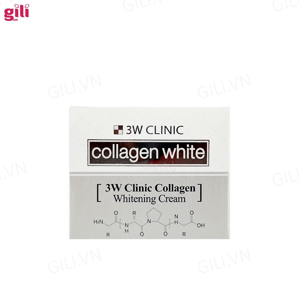 Kem dưỡng trắng da 3W Clinic Collagen Whitening Cream 60ml chính hãng