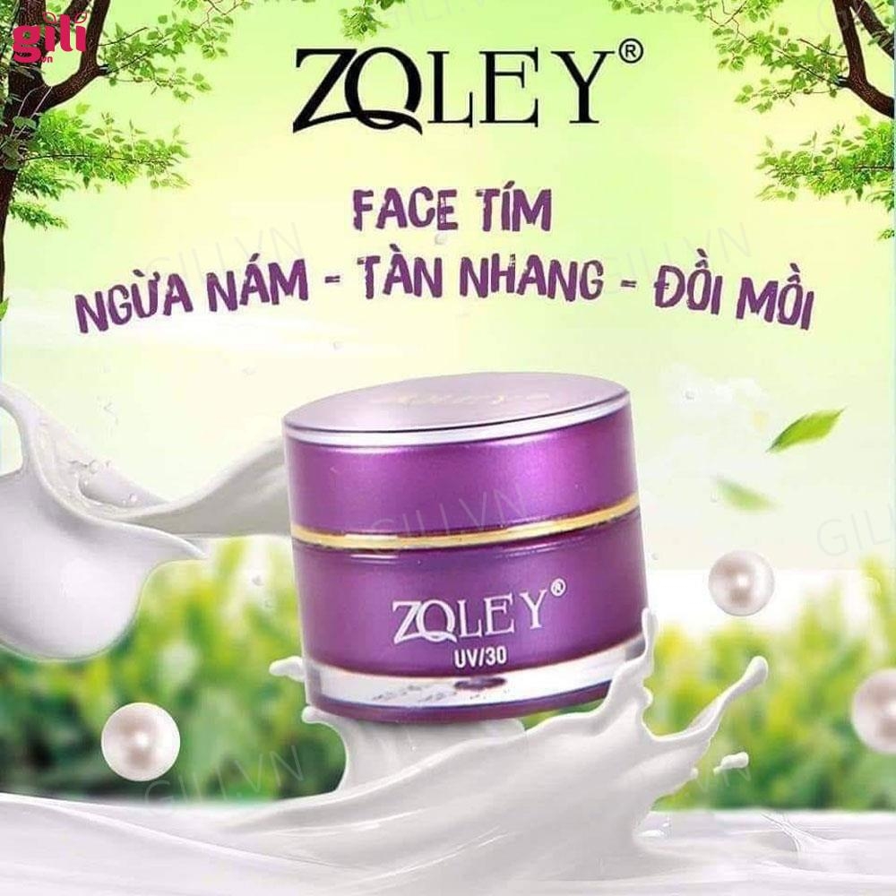 Kem dưỡng trắng Zoley Anti Wrinkles Skin Tím SPF30+ 10gr chính hãng