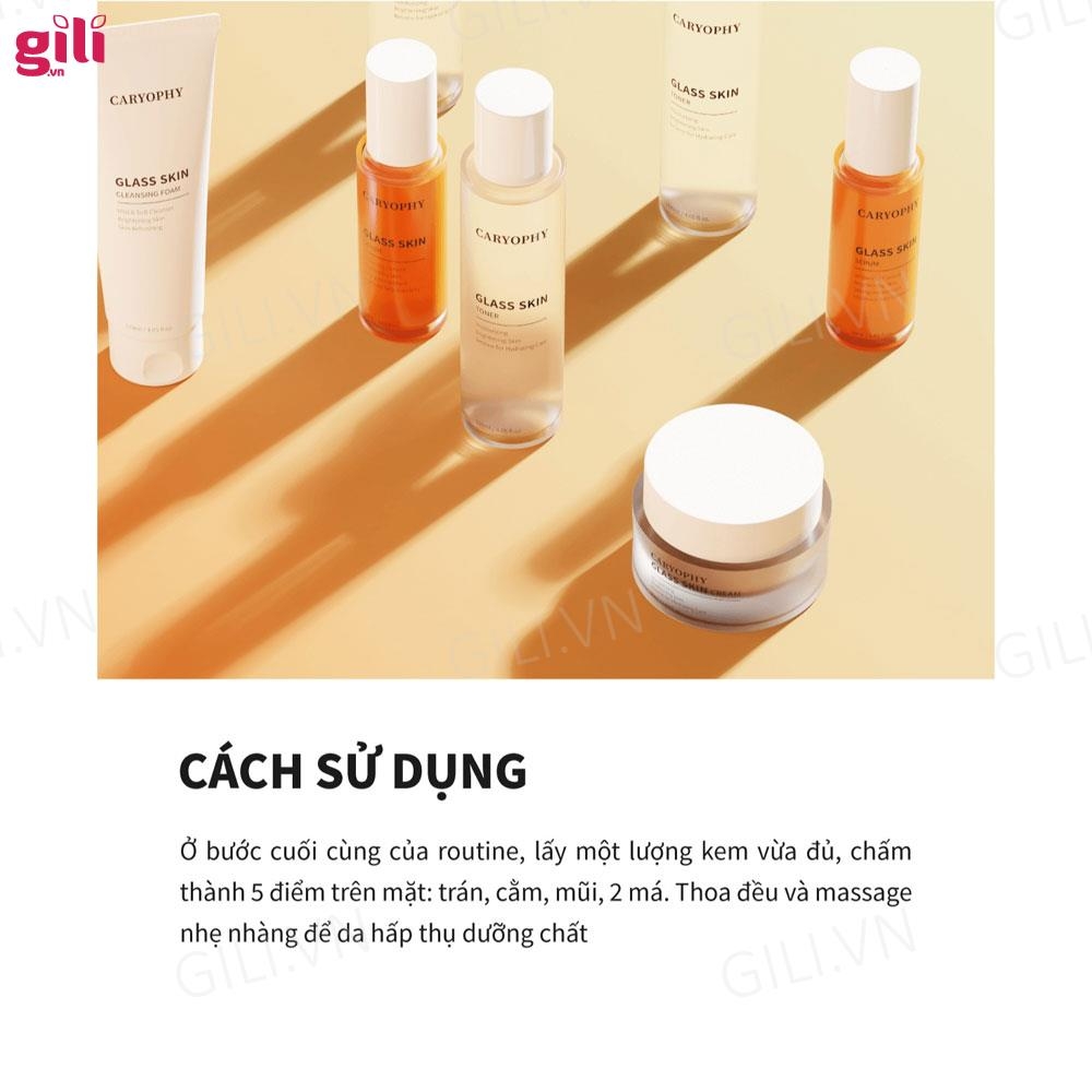 Kem dưỡng ẩm sáng da Caryophy Glass Skin Cream 50ml chính hãng