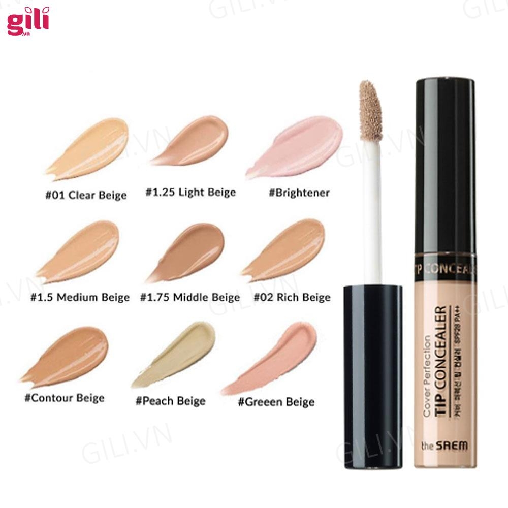 Kem Nền CKD The Saem Cover Perfection Tip Concealer Chính Hãng