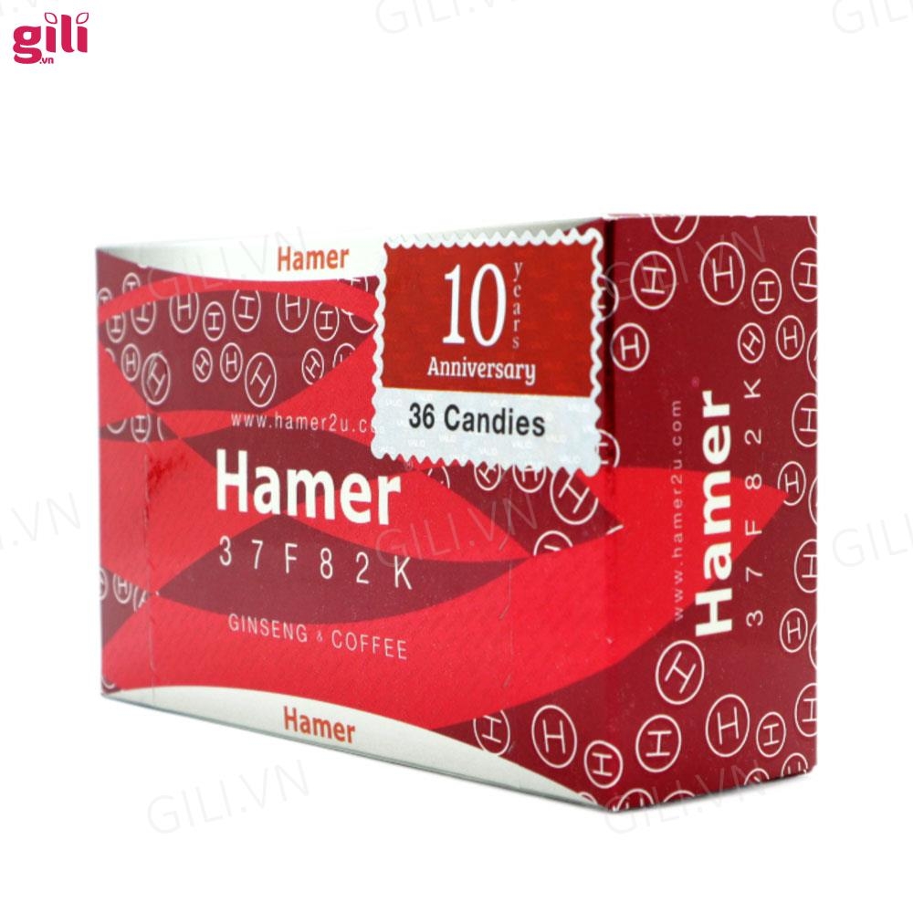 Kẹo sâm tăng cường sinh lý Hamer 37F82K hộp 36 viên chính hãng