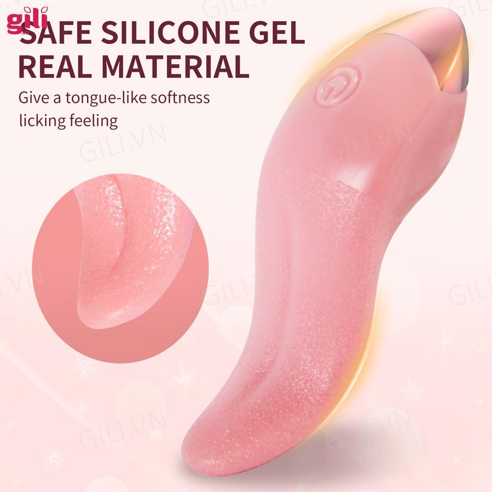 Lưỡi liếm massage Tongue Vibrator phát nhiệt chính hãng