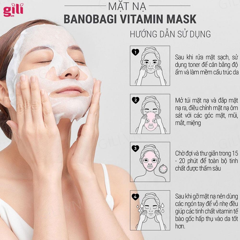 Mặt nạ Banobagi Vita Genic Jelly Mask Pore Hồng set 10 miếng chính hãng