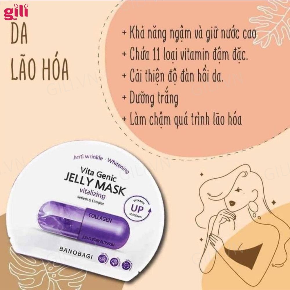 Mặt nạ Banobagi Genic Jelly Mask Vitalizing set 10 miếng chính hãng