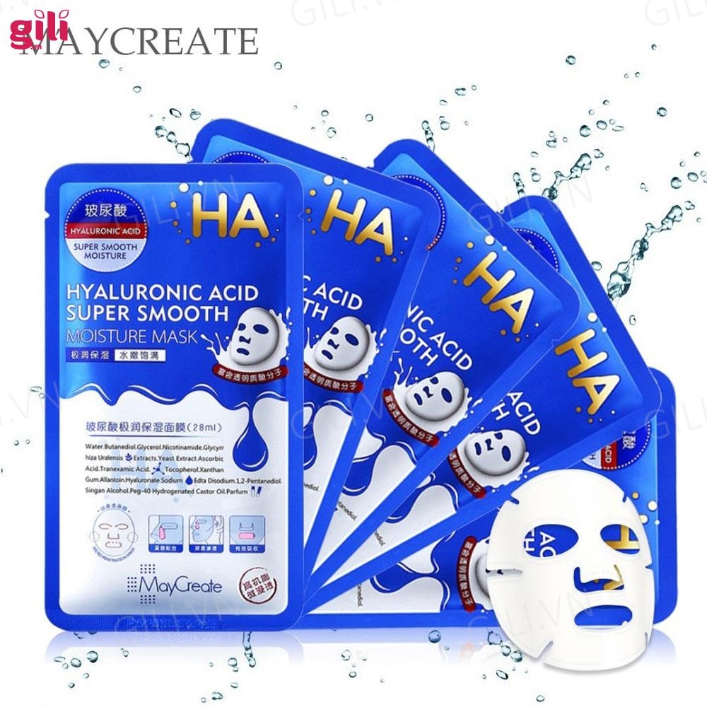 Mặt nạ Maycreate Ha Hyaluronic Acid hộp 10 miếng chính hãng