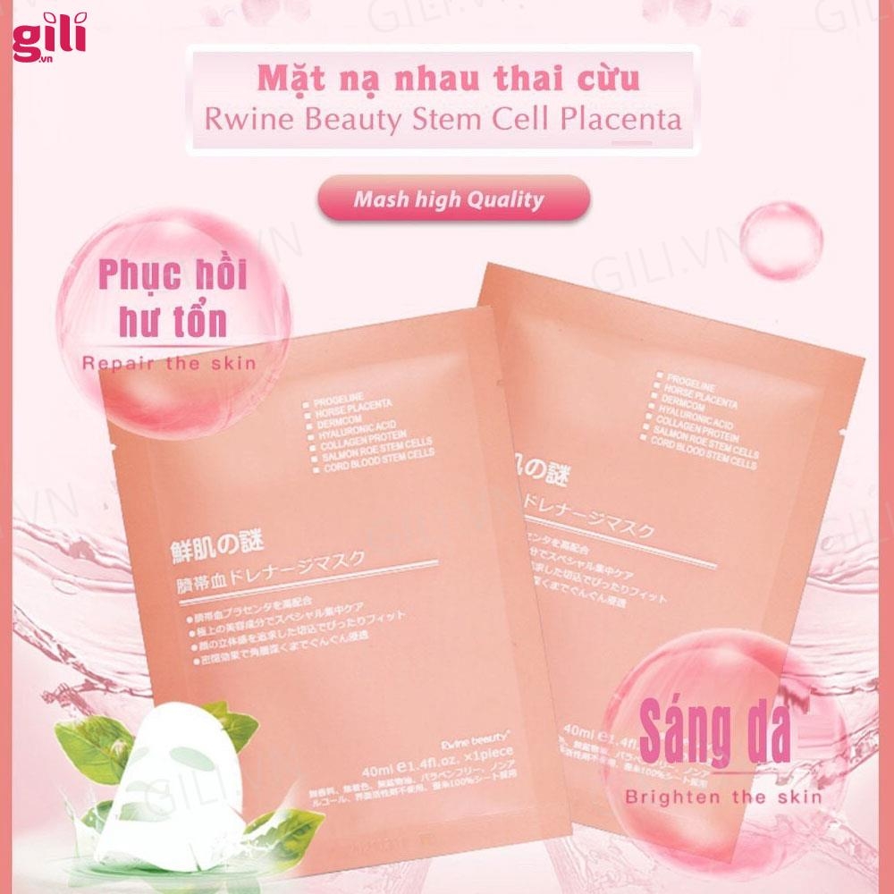 Mặt nạ Nhau Thai Cừu tế bào gốc hộp 10 miếng chính hãng