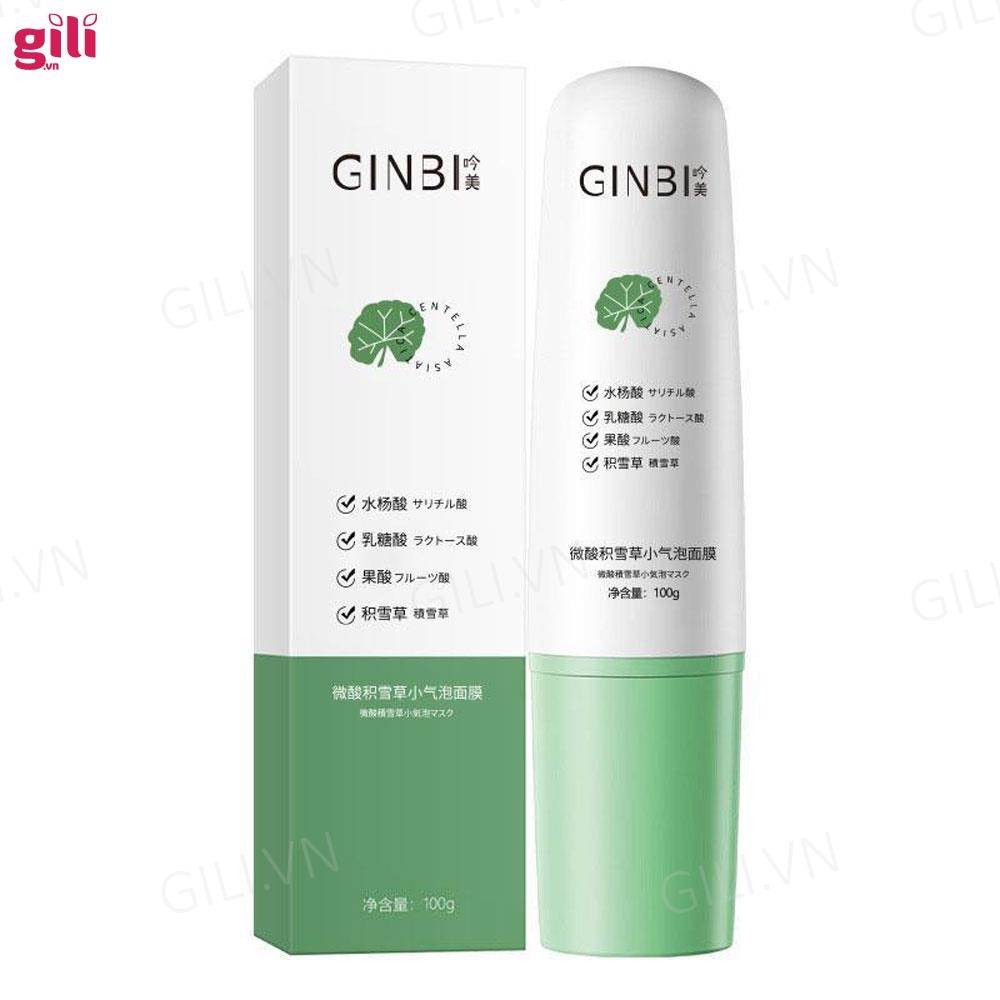 Mặt nạ sủi bọt Ginbi rau má 100gr chính hãng