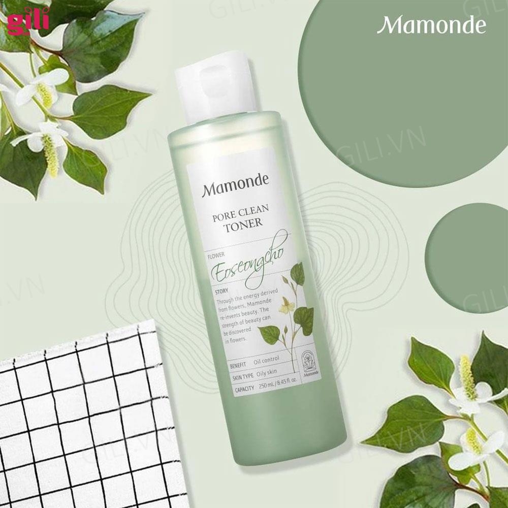 Nước hoa hồng ngừa mụn Mamonde diếp cá 250ml chính hãng