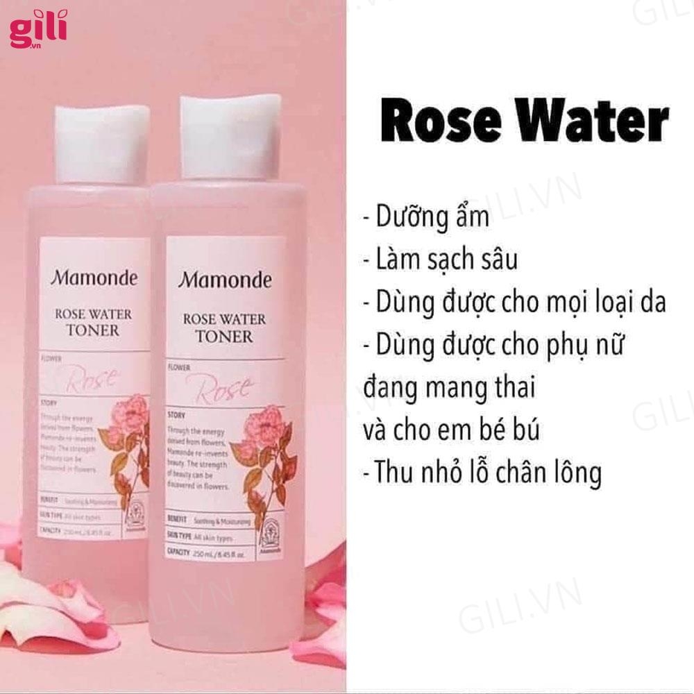 Nước hoa hồng Mamonde Rose Water Toner 150ml chính hãng