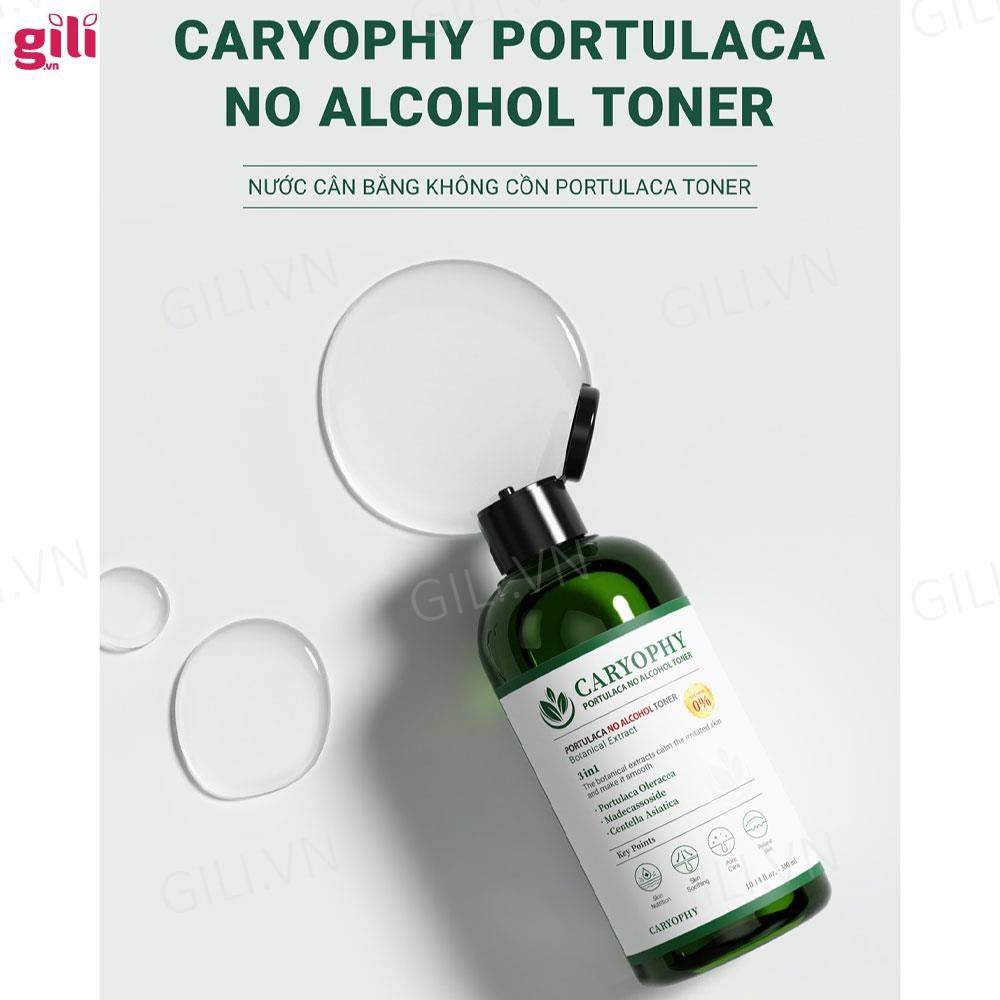 Toner không cồn Caryophy Portulaca ngăn ngừa mụn 300ml chính hãng