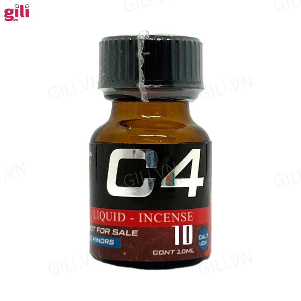 Nước ngửi Popper C4 đỏ tăng kích thích chai 10ml chính hãng