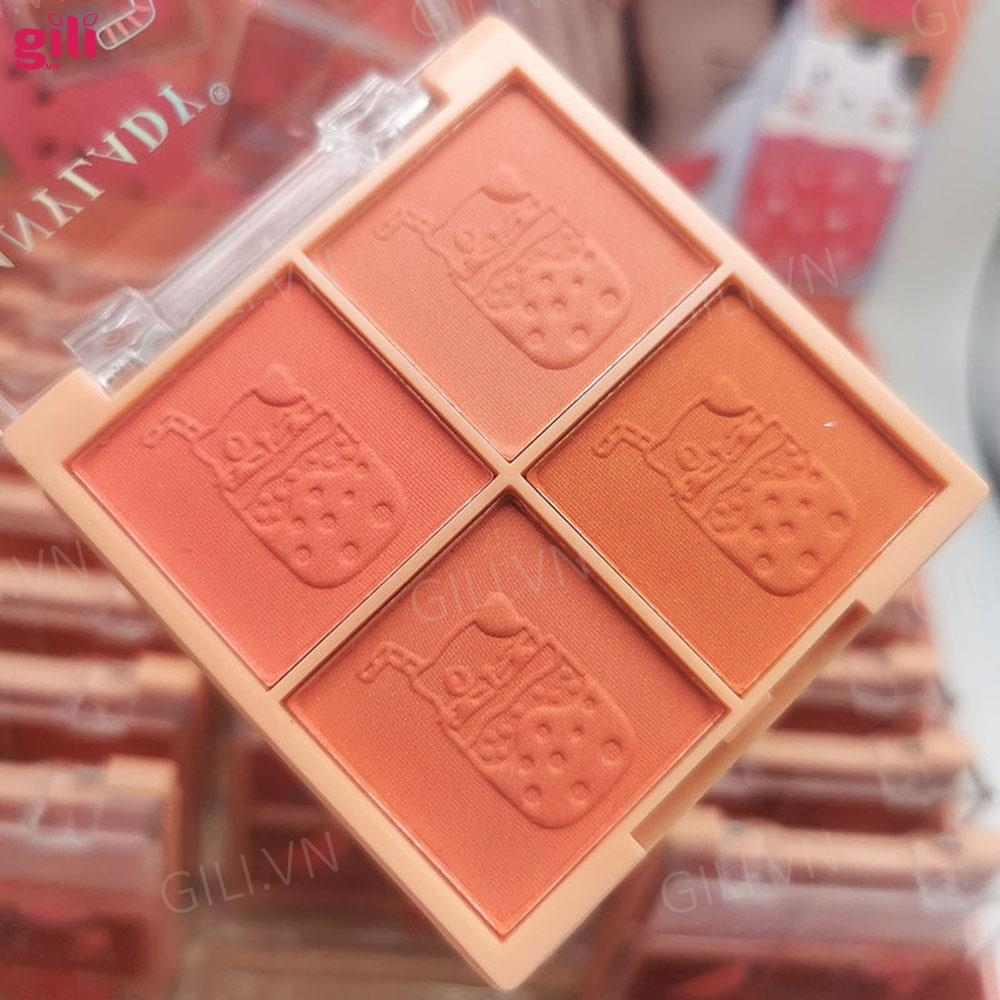 Phấn má hồng Anylady Blusher Palette 4 ô chính hãng