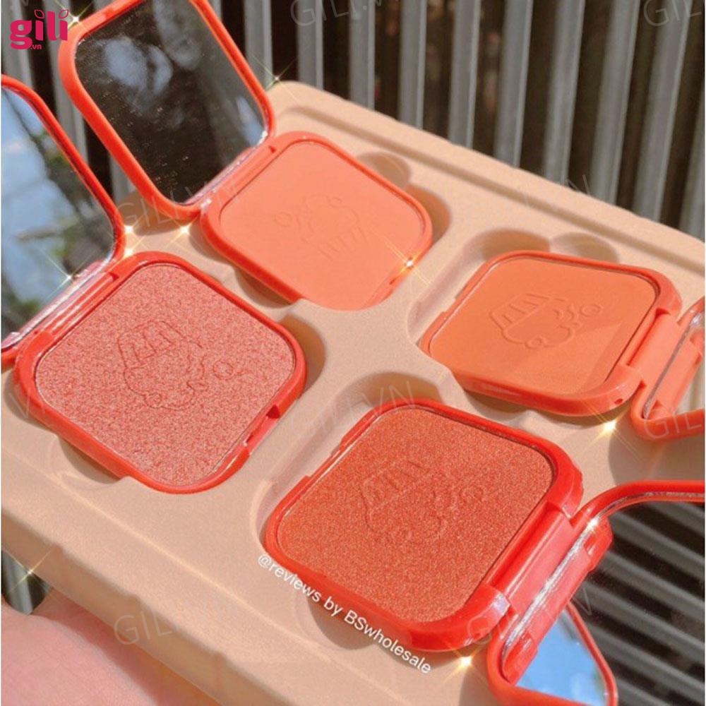 Set phấn má hồng Vuông Hasaya Girl Blusher 4 hộp chính hãng